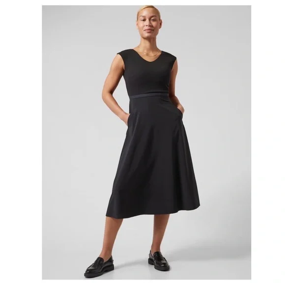 ATHLETA Ryder Dress // Black - Picture 1 of 16